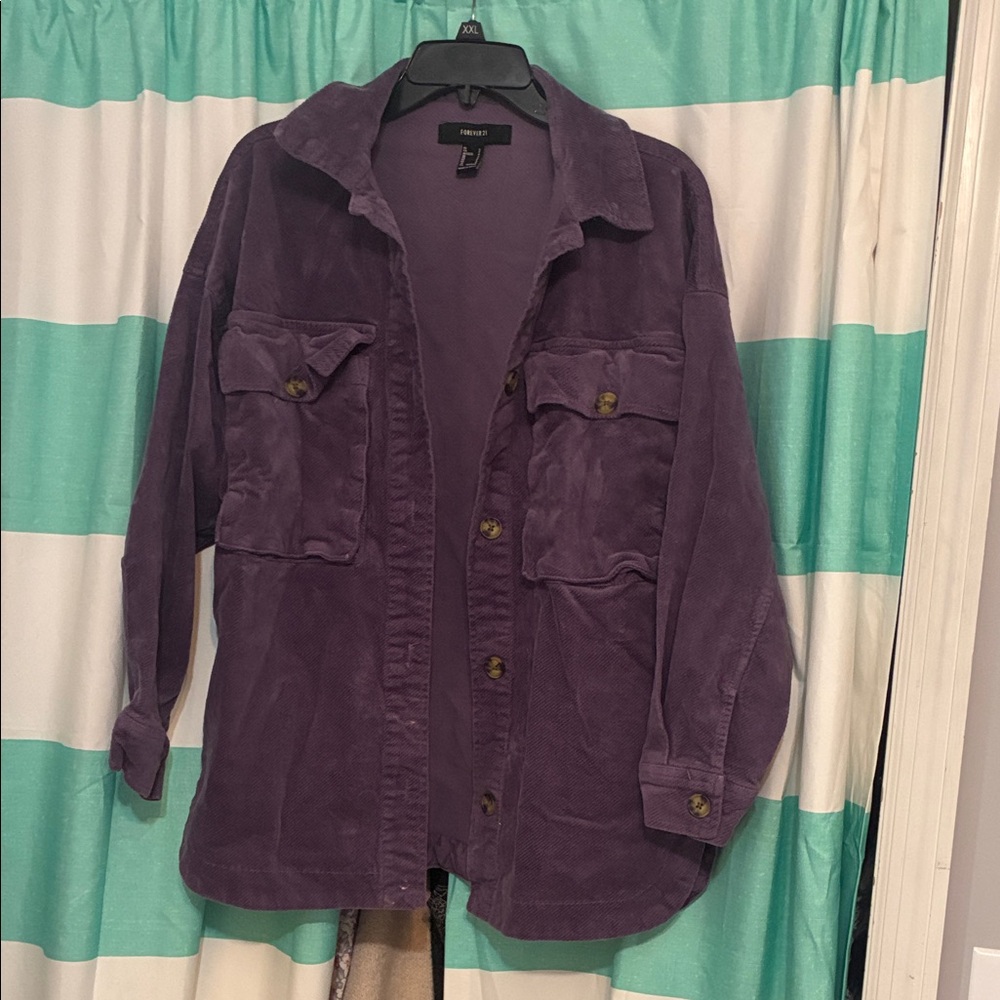 Forever 21 Lavender Corduroy Shirt
